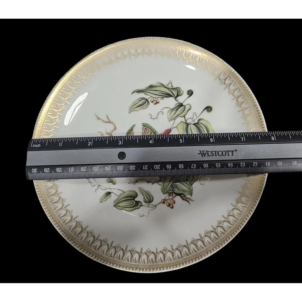 Vintage Mottahedeh Bird of Paradise Porcelain Plate 8 Inch Discontinued Rare